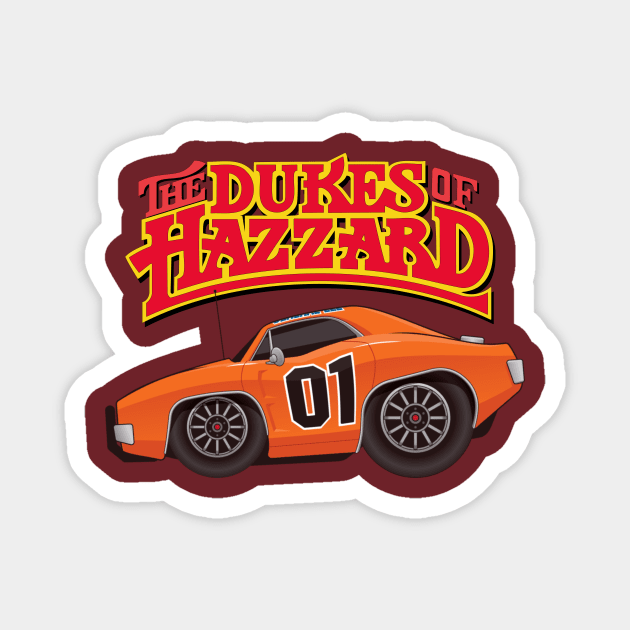 The Dukes of Hazzard caricatura Magnet by w.d.roswell