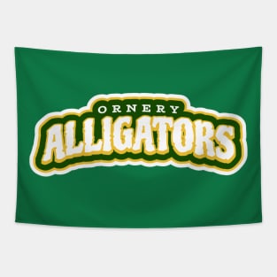 Ornery Alligators wordmark Tapestry