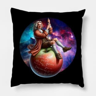 Isaac Newton Apple Wrecking Ball Pillow