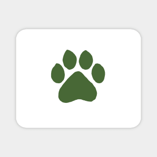 Green paw Magnet