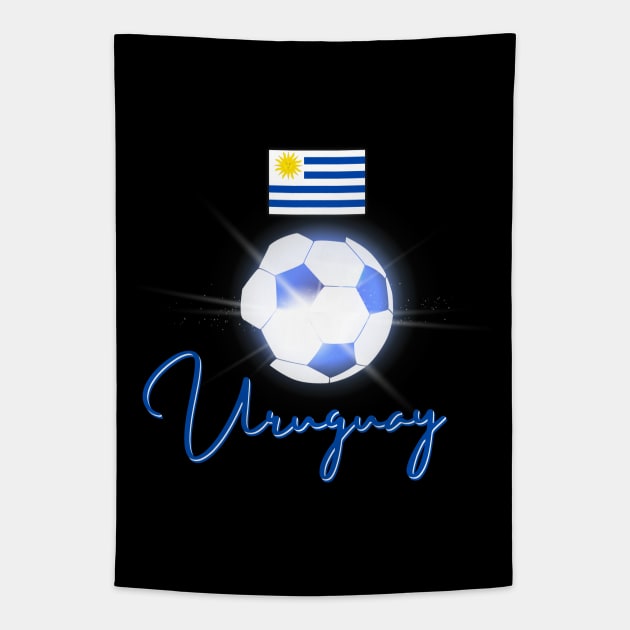 Uruguay Soccer Lover Tapestry by SoLunAgua