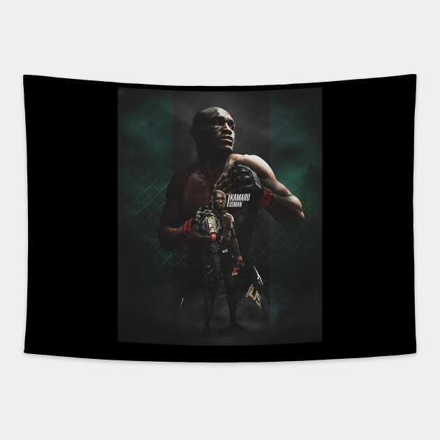 Kamaru 'Nigerian Nightmare' Usman Tapestry by Fit-Flex