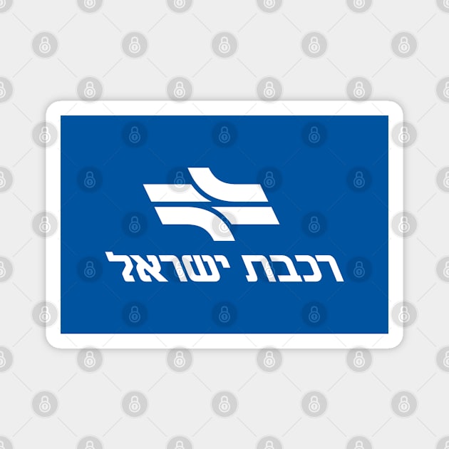 Flag of Israel Railways (Israel) Magnet by Ziggy's