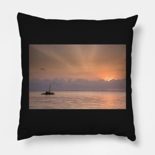 Sunrise fishermen - Zanzibar #2 Pillow