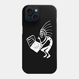 Kokopelli Laptop white Phone Case