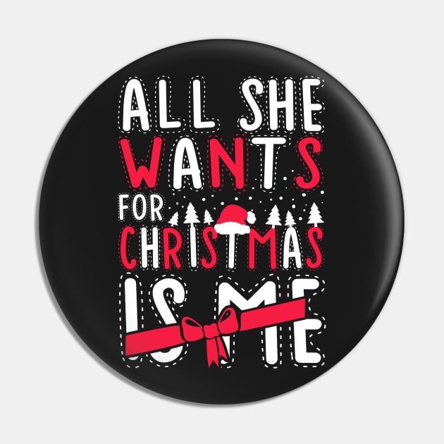 Funny Christmas Shirt Pin by KsuAnn