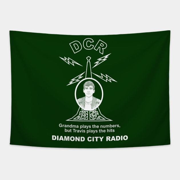 Diamond City Radio Tapestry by childofthecorn