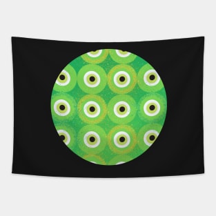 Green Evil Eye Tapestry