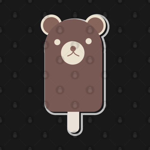 Cute Icecream Brown Bear, Summer Vibes by Kawaii_Tees