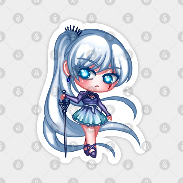 Weiss chibi Magnet by HellaKumii