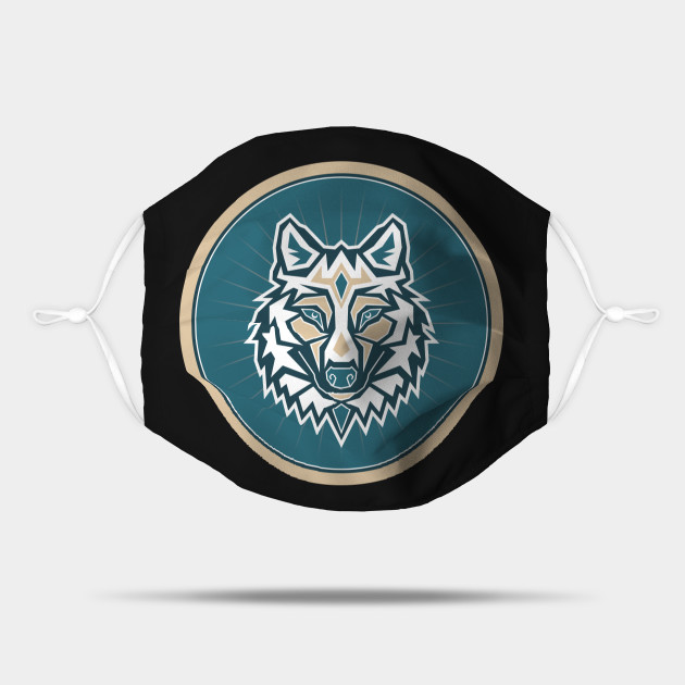 Tribal Wolf Face Wolf Mask Teepublic Tribal Wolf Face Wolf Mask Teepublic