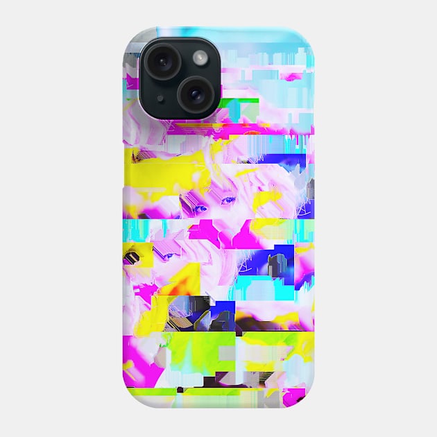 Anime Cosplay Girl Glitch Art Phone Case by GLITCH.HUB