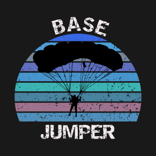 Base Jumper - vintage sunset design T-Shirt