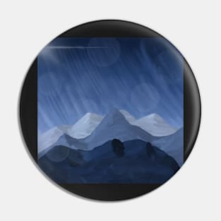 Snowy Mountain Nights Pin