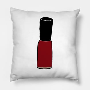 Red Nail Polish Pillow