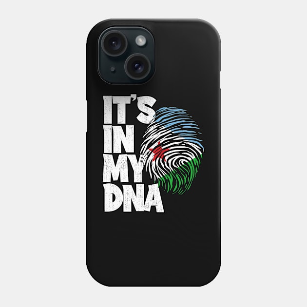 IT'S IN MY DNA Djibouti Flag Men Women Kids Phone Case by simonStufios