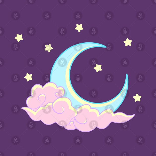 Kawaii Moon by Luna-Cooper