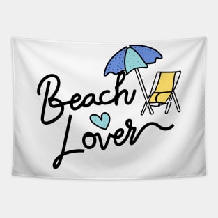 Beach Lover - Beach Theme Retro Summer Ocean Lovers Tapestry