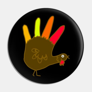 Genuine Hand Turkey Design Pin