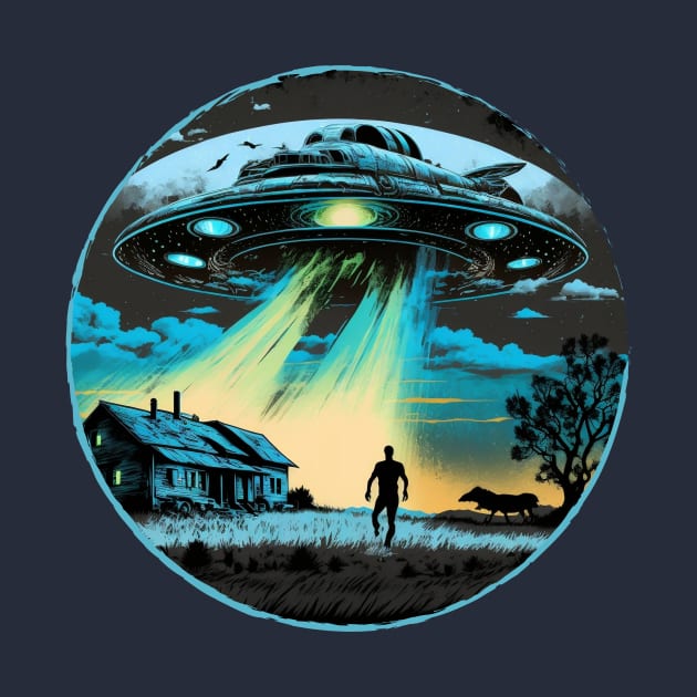 UFO Flying Saucer Alien Abduction by soulfulprintss8