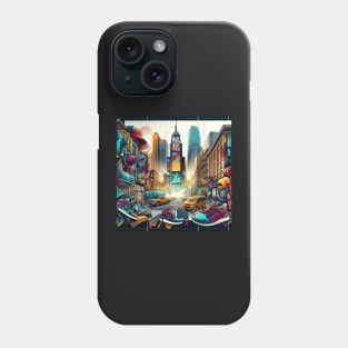 City Pulse: Vibrant Urban Street Life Phone Case