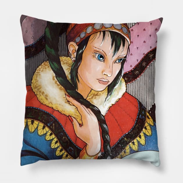 Eliya Pillow by DarlaHallmark