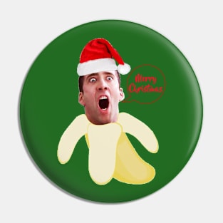 Christmas  Nicholas cage in a  banana Pin