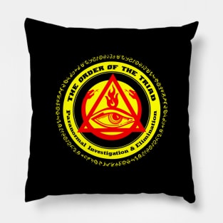 Order of the Triad (Black Print) Pillow