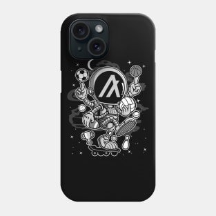 Astronaut Skate Algorand ALGO Coin To The Moon Crypto Token Cryptocurrency Blockchain Wallet Birthday Gift For Men Women Kids Phone Case