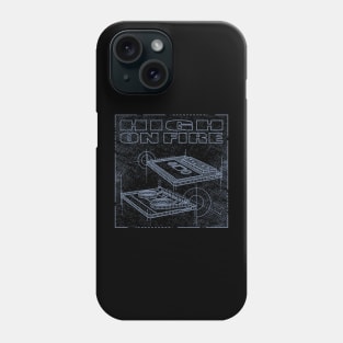 High On Fire Technical Drawing Phone Case