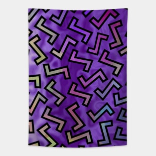 Purple Twists Tapestry