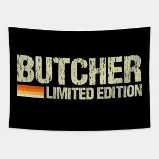 Butcher Butchery Fathers Day Gift Funny Retro Vintage Tapestry