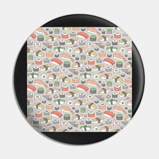 Sushi on Grey Pin