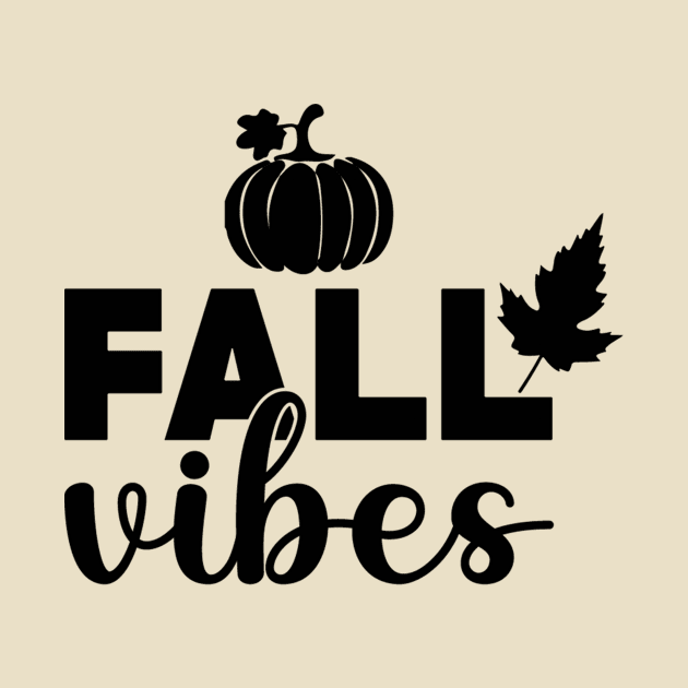 Fall Vibes Simple Lettering by FashionDesignz