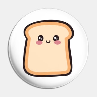 Cute Smiling Toast Bread Pin