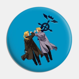 Edward and Aplhonse Elric FullMetal Alchemist Pin