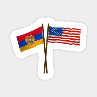 American Armenian Flag Magnet