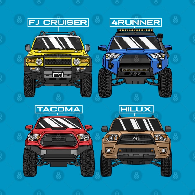 Toyota 4x4 Off-Road Trucks by Guyvit