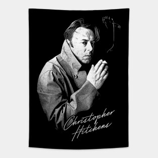 Christopher Hitchens // Retro Style Fan Design Tapestry