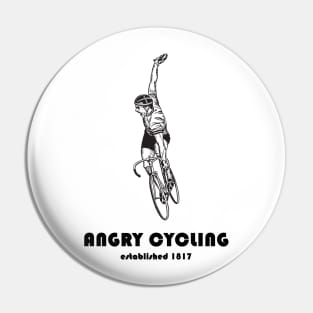 Angry Cycling - Vintage Biker Shirt Pin