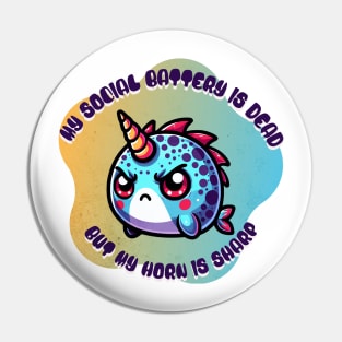 Narwhal Low Social Battery Pin