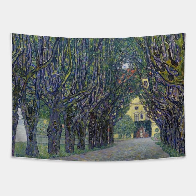 Gustav Klimt's Allee at Schloss Kammer (1910) famous painting. Tapestry by Your_wardrobe