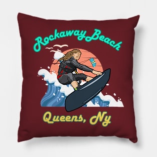 Rockaway beach Pillow