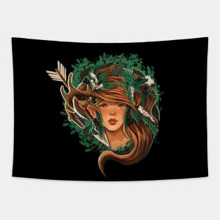 Artemis - Greek Goddess Tapestry