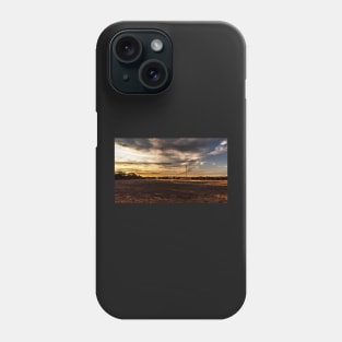 Wind Turbines at Sunset Phone Case