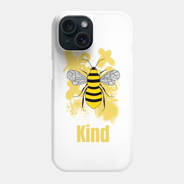 KINDNESS Is Cool So Be Kind Yellow Phone Case by SartorisArt1