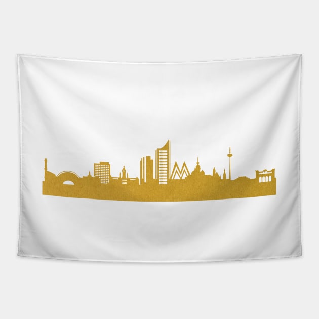 Golden Leipzig Tapestry by 44spaces