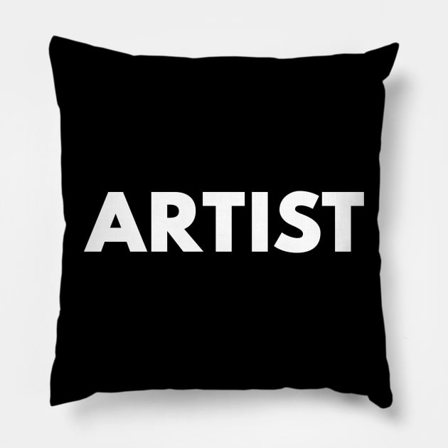 Artist Minimalist Design Pillow by Bunchatees