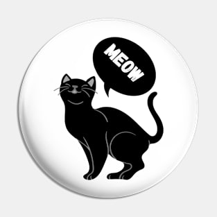 Cute cat meow Pin