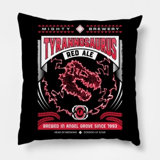 Mighty Brews - Red Tyrannosaurus Pillow